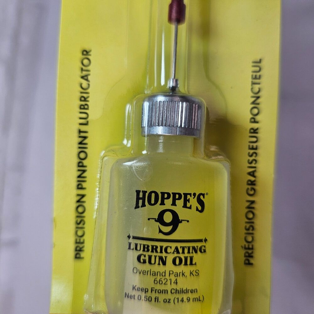 Hoppe's No. 9 Precision Lubricating Gun Oil 0.5 oz New Sealed Applicator - Picture 5 of 8